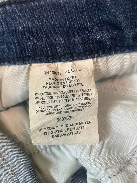 Lee Relaxed High Rise Slimming Straight Leg Blue Jeans Plus Size 18 | NWT - Picture 9 of 9